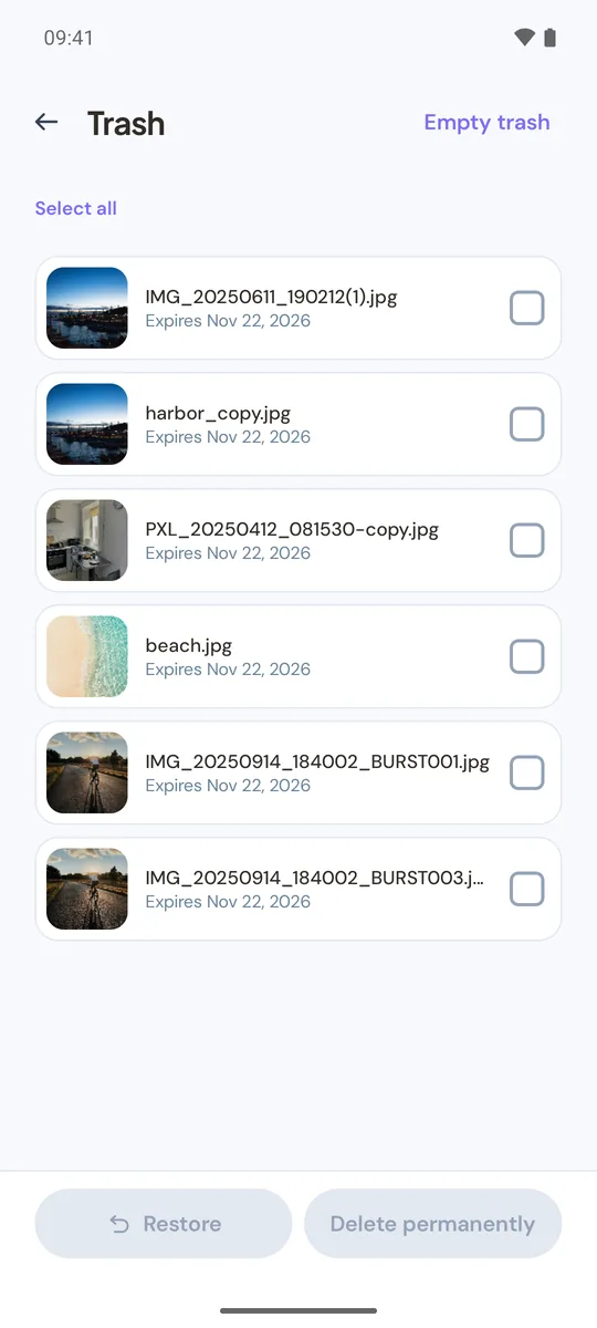 Trash screen